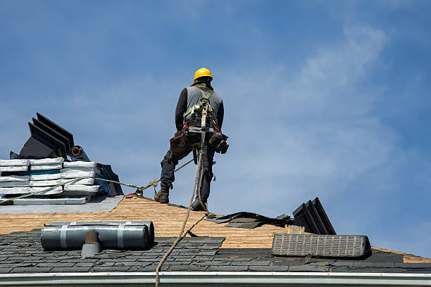 Professional Gutter Installation technician working in Port Townsend, WA